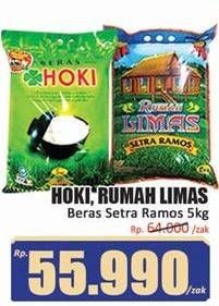 Promo Harga HOKI/ RUMAH LIMAS Beras Setra Ramos 5 kg  - Hari Hari