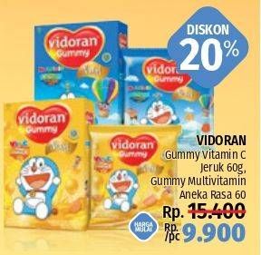 Promo Harga VIDORAN Gummy Multivitamin, VItamin C 60 gr - LotteMart