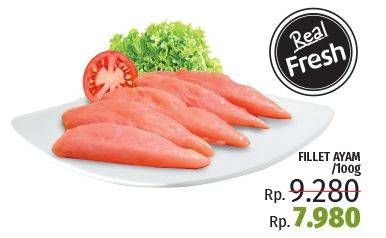 Promo Harga Ayam Fillet per 100 gr - LotteMart