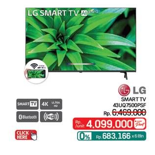 Promo Harga LG UQ7500 UHD TV  - LotteMart