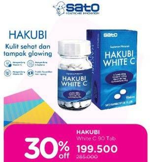 Promo Harga Hakubi White C Suplemen Makanan 90 pcs - Watsons