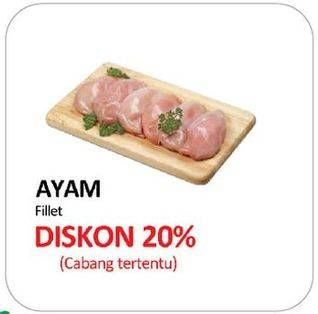 Promo Harga Ayam Fillet per 100 gr - Yogya