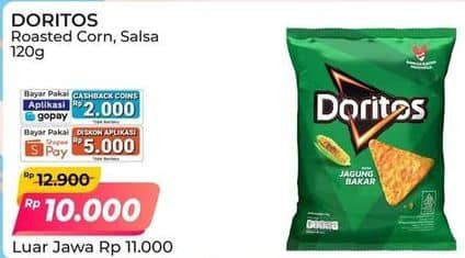 Promo Harga Doritos Keripik Roasted Corn, Nacho Cheese 150 gr - Alfamart