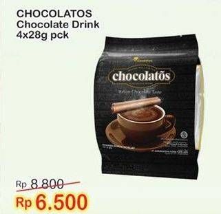 Promo Harga Chocolatos Chocolate Bubuk per 4 sachet 28 gr - Indomaret