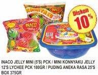 Promo Harga INACO Mini Jelly 5s / Konnyaku Jelly 12s / Pudding Aneka Rasa 25s  - Superindo