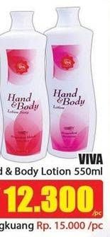 Promo Harga VIVA Hand Body Lotion 550 ml - Hari Hari