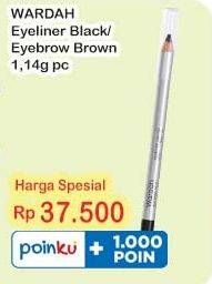Promo Harga Wardah Eyeliner Black, Brown  - Indomaret