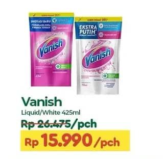 Promo Harga Vanish Penghilang Noda Cair Pink, Putih 425 ml - TIP TOP