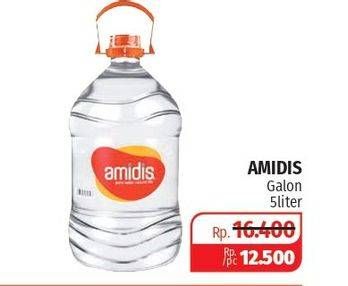 Promo Harga AMIDIS Air Mineral 5 ltr - Lotte Grosir