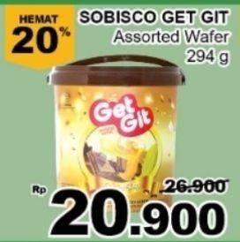 Promo Harga GET GIT Wafer Assorted 294 gr - Giant