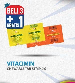 Promo Harga Vitacimin Vitamin C - 500mg Sweetlets (Tablet Hisap) 2 pcs - Hypermart