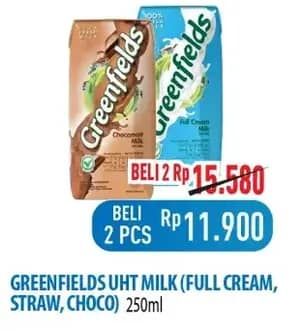 Promo Harga Greenfields UHT 250 ml - Hypermart