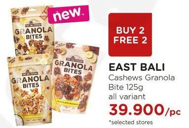 Promo Harga EAST BALI CASHEW Granola Bites All Variants 125 gr - Watsons