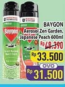 Promo Harga Baygon Insektisida Spray Zen Garden, Japanese Peach 600 ml - Hypermart