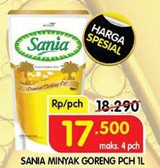 Promo Harga Sania Minyak Goreng 1000 ml - Superindo