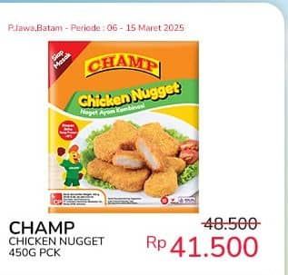 Promo Harga Champ Nugget Chicken Nugget 500 gr - Indomaret