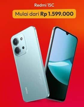 Promo Harga Xiaomi Redmi 15C 6000 mAh dengan pengisian cepat 33W  - Erafone