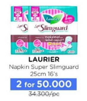 Promo Harga Laurier Super Slimguard Day 25cm 16 pcs - Watsons