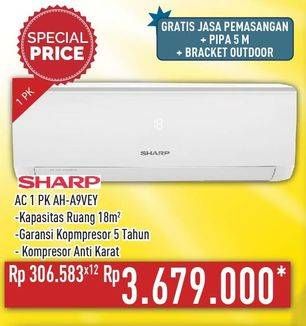 Promo Harga SHARP AH-A9VEY - AC 1PK  - Hypermart