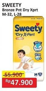 Promo Harga Sweety Bronze Pants Dry X-Pert M32, L28 28 pcs - Alfamart