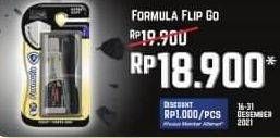Promo Harga FORMULA Travel Pack Flip Go Charcoal Extra Soft 2 pcs - Alfamart