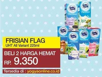 Promo Harga FRISIAN FLAG Susu UHT Purefarm Coconut Delight, Full Cream, Kacang Hijau, Ketan Hitam, Swiss Chocolate, Strawberry 225 ml - Yogya