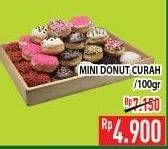 Promo Harga Assorted Mini Doughnut per 100 gr - Hypermart