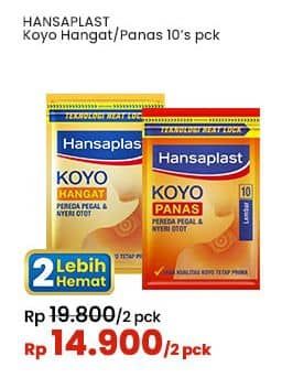 Promo Harga Hansaplast Koyo Hangat, Panas 10 pcs - Indomaret