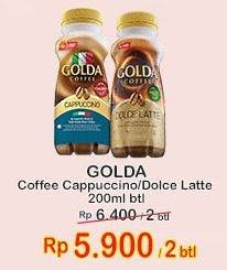 Promo Harga Golda Coffee Drink Cappucino, Dolce Latte 200 ml - Indomaret