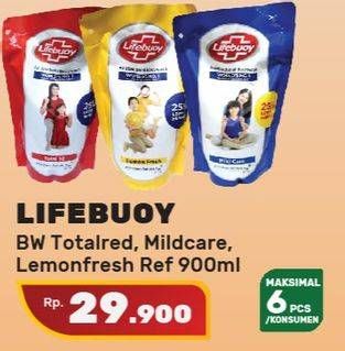 Promo Harga LIFEBUOY Body Wash Lemon Fresh, Mild Care, Total 10 900 ml - Yogya