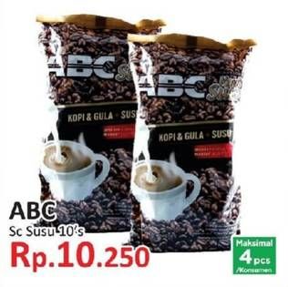 Promo Harga ABC Kopi 10 pcs - Yogya