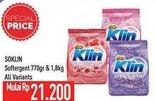 Promo Harga SO KLIN Softergent All Variants 770 gr - Hypermart