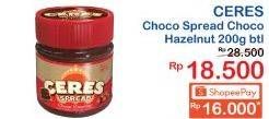 Promo Harga CERES Choco Spread Hazelnut 200 gr - Indomaret