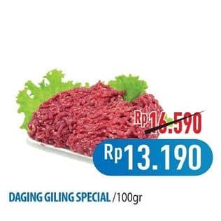 Promo Harga Daging Giling Sapi Spesial per 100 gr - Hypermart