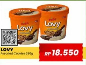 Promo Harga Delbis Lovy Cookies Assorted Coffeeccino Chocobutter 280 gr - Yogya