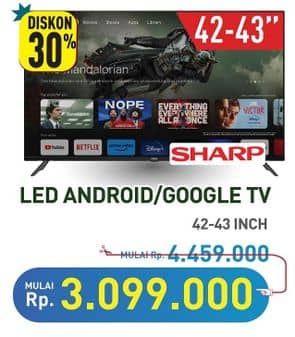 Promo Harga Sharp LED Android TV  - Hypermart