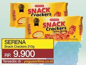 Promo Harga SERENA Snack Crackers Rasa Ayam 210 gr - Yogya