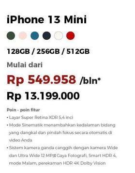Promo Harga Apple iPhone 13 Mini  - Erafone