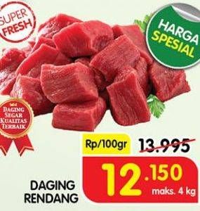 Promo Harga Daging Rendang Sapi per 100 gr - Superindo