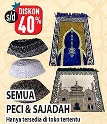 Promo Harga Semua Peci/Sajadah  - Hypermart