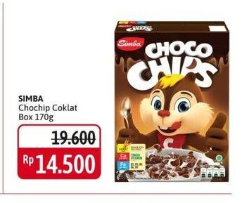Promo Harga SIMBA Cereal Choco Chips Coklat 170 gr - Alfamidi