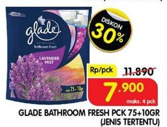 Promo Harga GLADE Bathroom 85 gr - Superindo