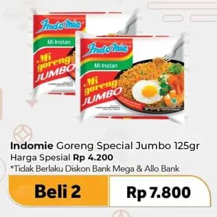 Promo Harga Indomie Mi Goreng Jumbo Spesial 129 gr - Carrefour