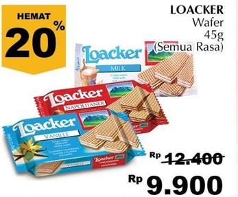 Promo Harga LOACKER Wafer All Variants 45 gr - Giant