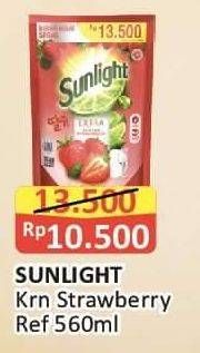 Promo Harga Sunlight Pencuci Piring Korean Strawberry 560 ml - Alfamart