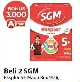 Promo Harga SGM Eksplor 5+ Susu Pertumbuhan Madu 900 gr - Alfamart