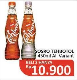 Promo Harga SOSRO Teh Botol Original 450 ml - Alfamidi