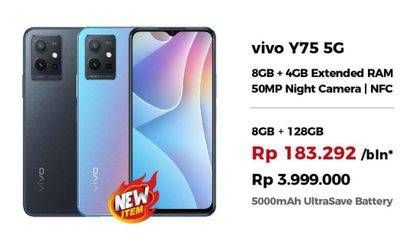 Promo Harga VIVO Y75 5G 8GB + 128GB  - Erafone