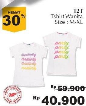Promo Harga T2T Tshirt Wanita M-XL  - Giant