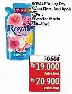 Promo Harga So Klin Royale Parfum Collection Sunny Day, Sweet Floral, Lavender Vanilla 720 ml - Alfamidi